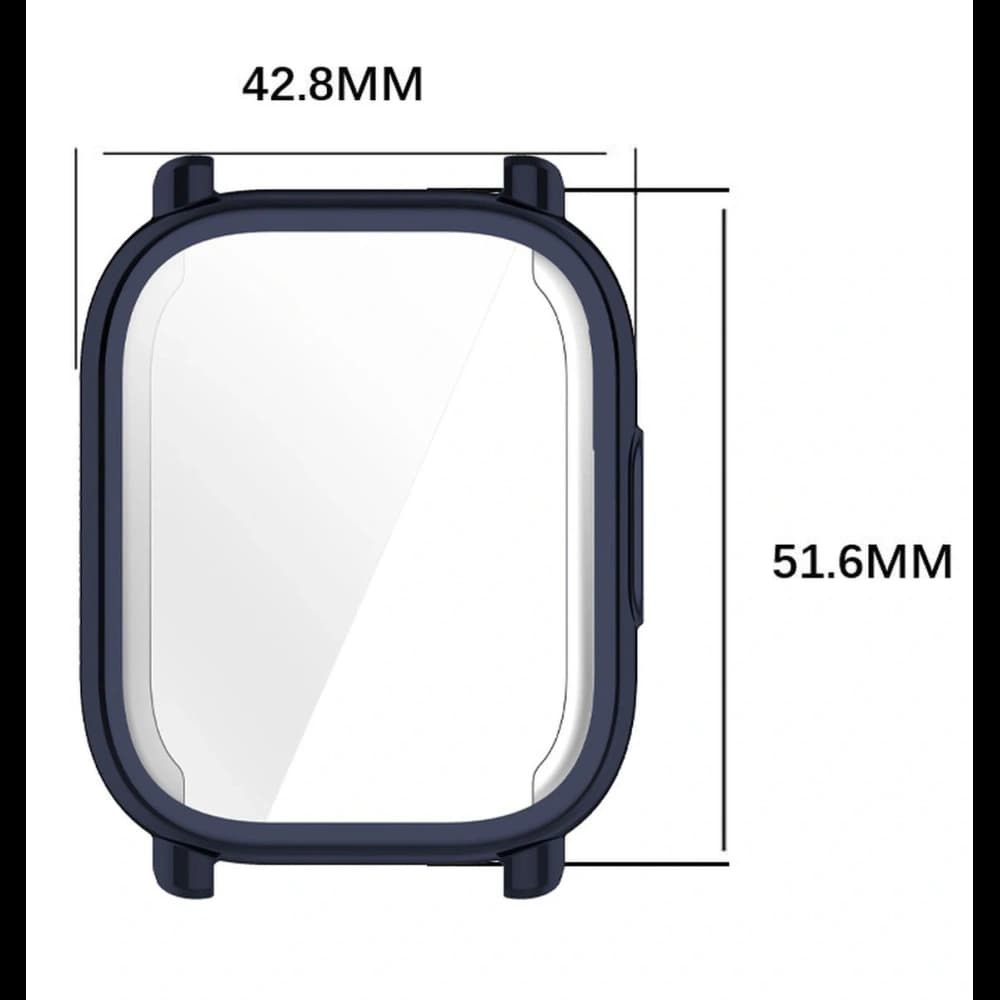 Etui s ochranou obrazovky Bizon Case Watch Felipe pro Xiaomi Redmi Watch 5 Active modré - 2