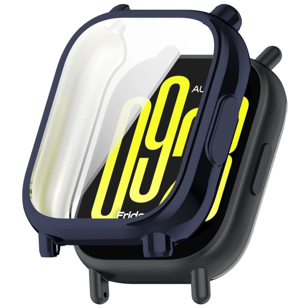 Etui s ochranou obrazovky Bizon Case Watch Felipe pro Xiaomi Redmi Watch 5 Active modré - 7