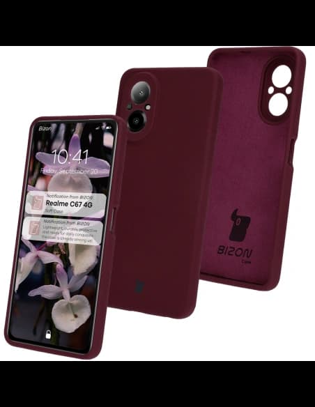 Bizon Soft Case Realme C67 4G sötétlila