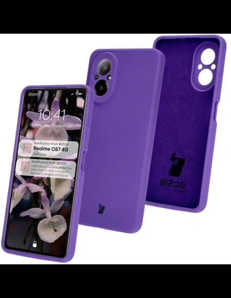 Bizon Soft Case Realme C67 4G lila