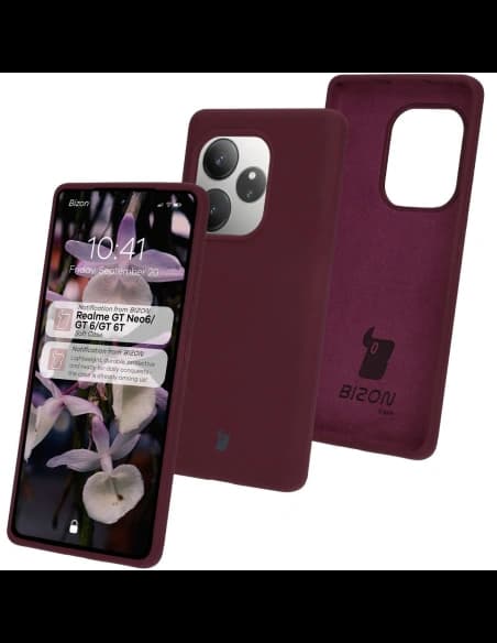 Bizon Soft Case Realme GT 6 / 6T / Neo 6 / Neo 6 SE dunkel lila