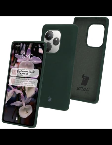 Bizon Soft Case Realme GT 6 / 6T / Neo 6 / Neo 6 SE dunkelgrün