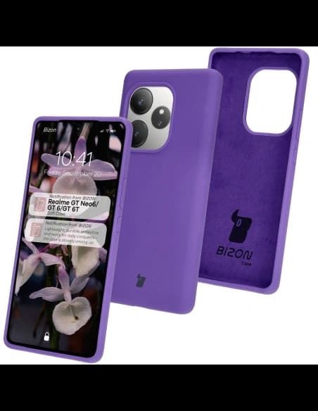 Bizon Soft Case Realme GT 6 / 6T / Neo 6 / Neo 6 SE lila