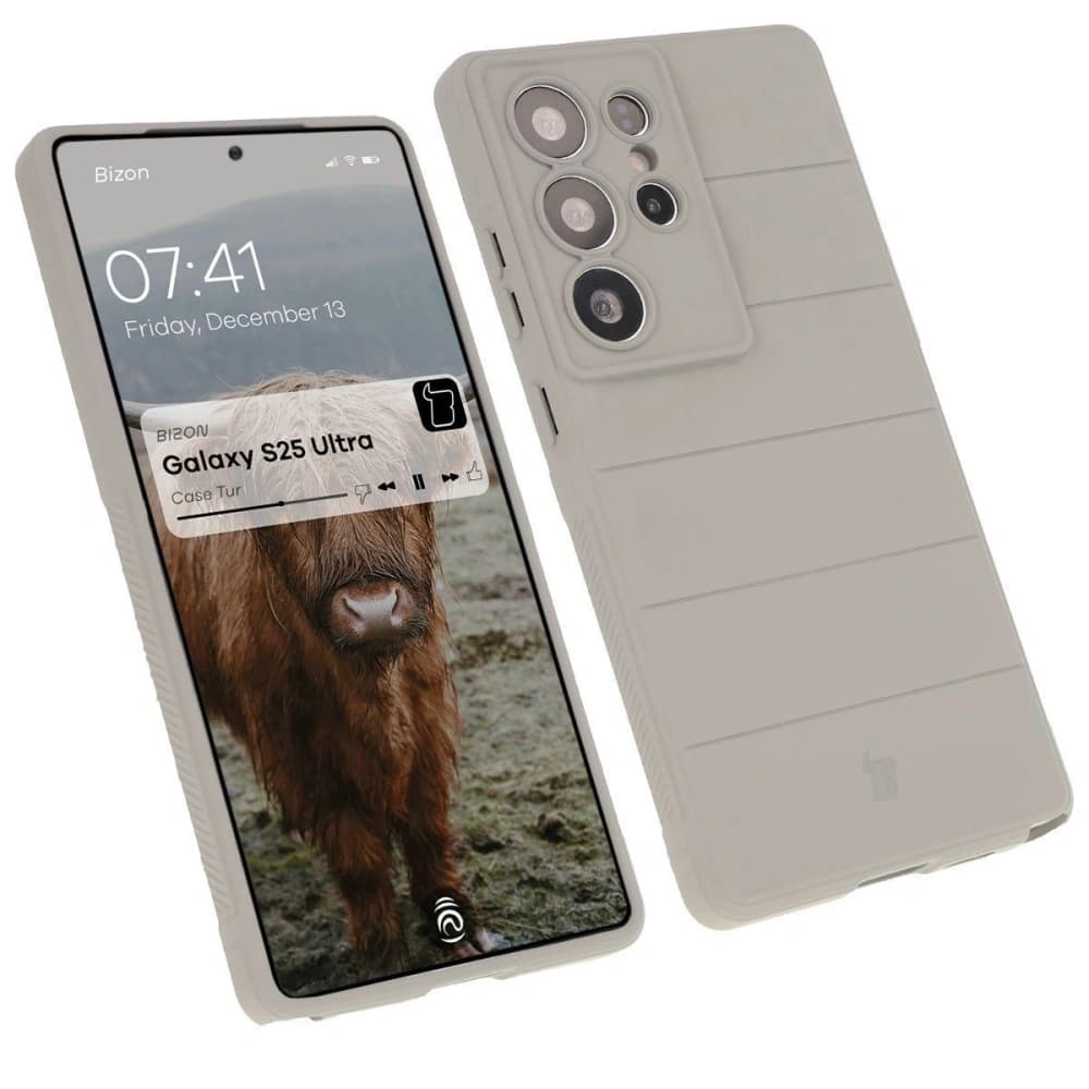 Bizon Case Tur Samsung Galaxy S25 Ultra light grey - 1