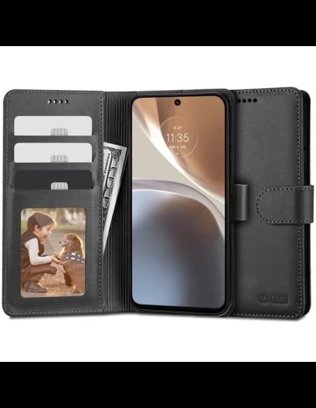 Tech-Protect Wallet Motorola Moto G32 Schwarz