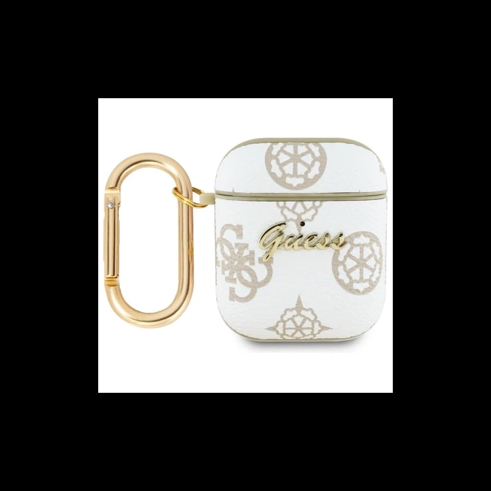 Etui Guess GUA2PG4GPH Apple AirPods 1/2 kryt 4G Hook bílý/white - 1