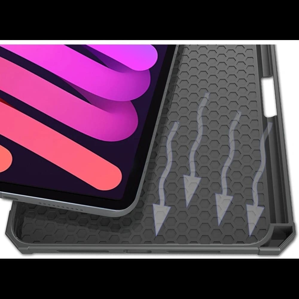 Bizon Case Tab Lizard Apple iPad mini 2021 6 gen / iPad mini 8.3" 2024 7 gen negru - 7