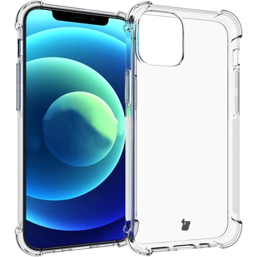 Etui + 2x sklo na obrazovku + sklo na objektiv Bizon Case Clear Pack pro Apple iPhone 12 Mini průhledné - 3