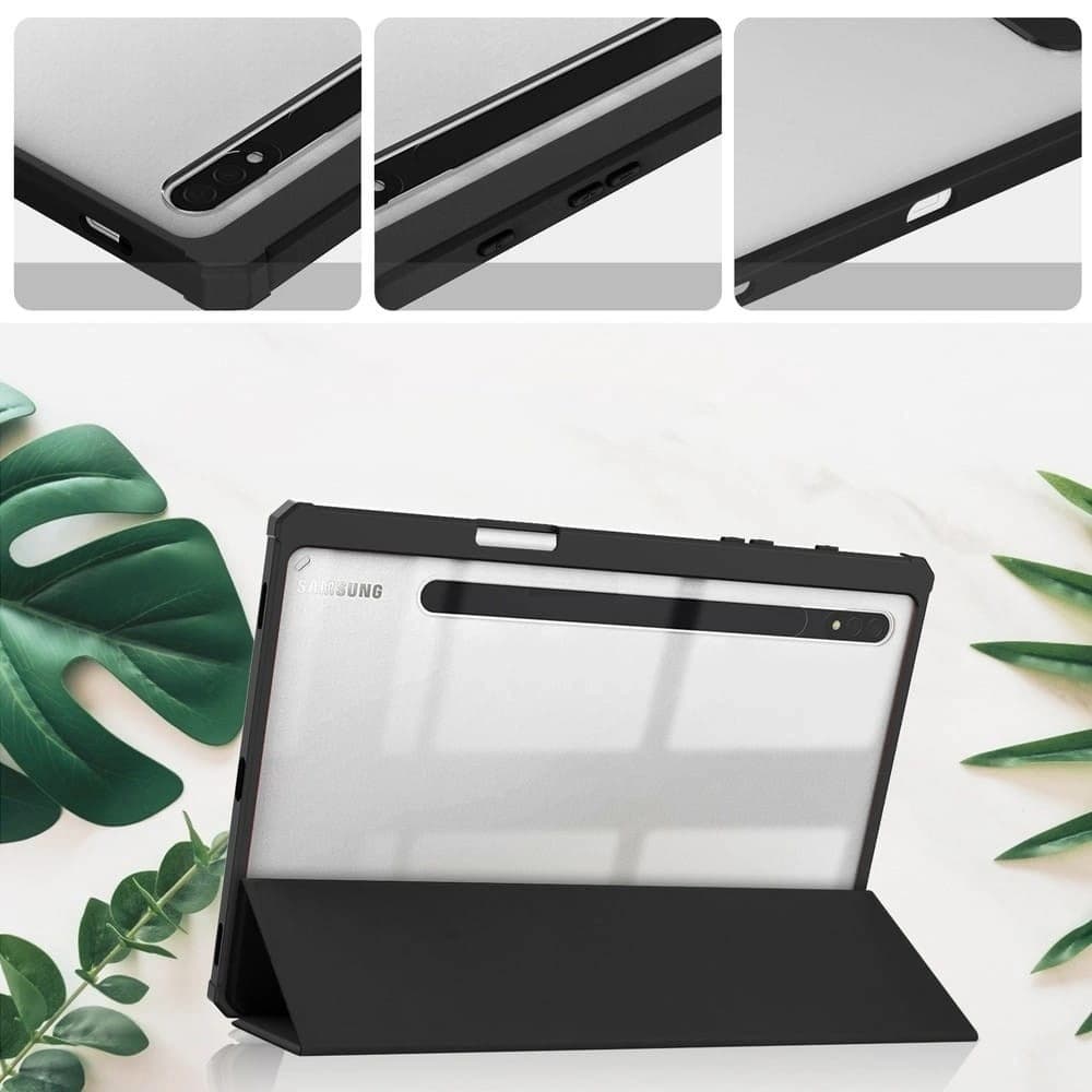 Etui Bizon Case Tab Clear Matt do Samsung Galaxy Tab S8 / S7 černé - 3