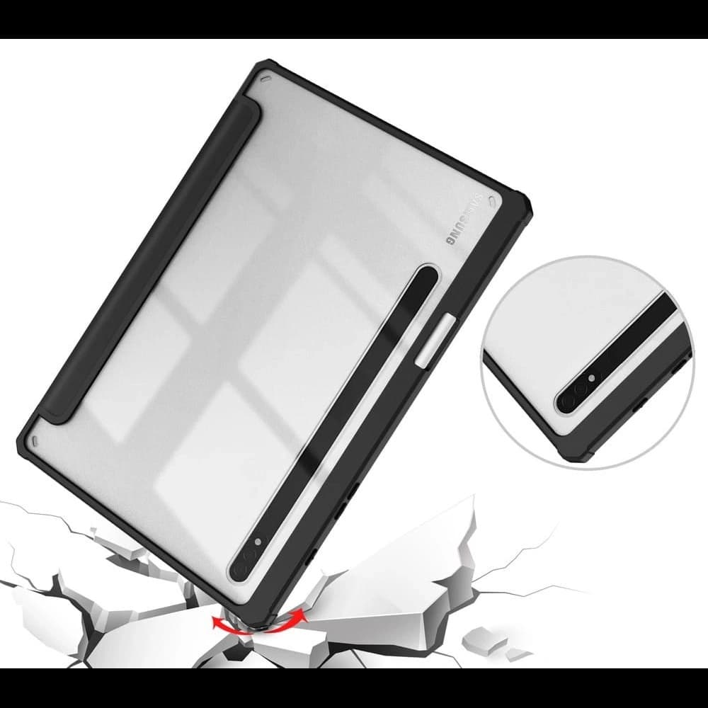 Etui Bizon Case Tab Clear Matt do Samsung Galaxy Tab S8 / S7 černé - 6
