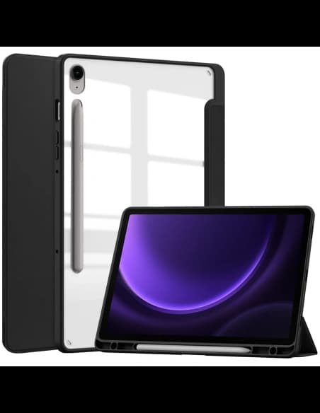 Etui Bizon Case Tab Clear Matt do Samsung Galaxy Tab S9 / S9 FE černé