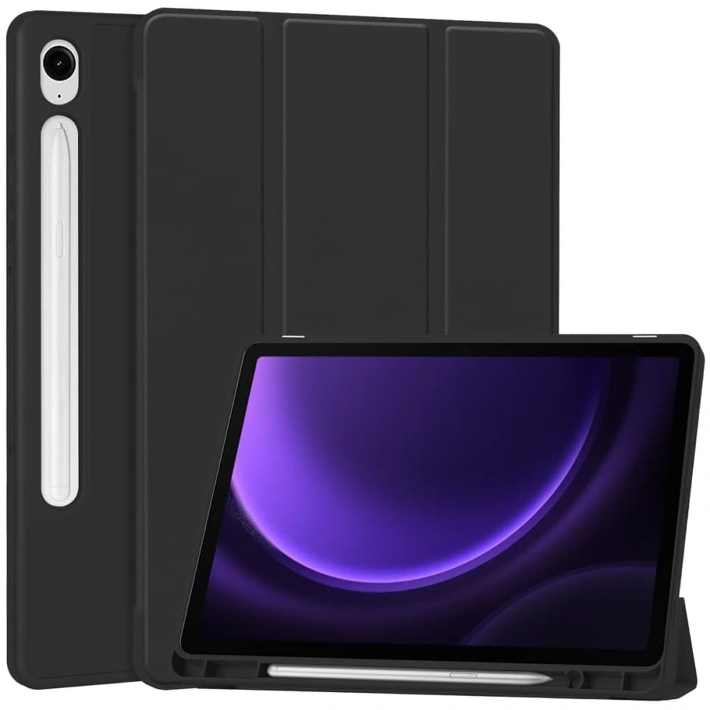 Etui Bizon Case Tab Lizard do Samsung Galaxy Tab S9 / S9 FE černé - 1