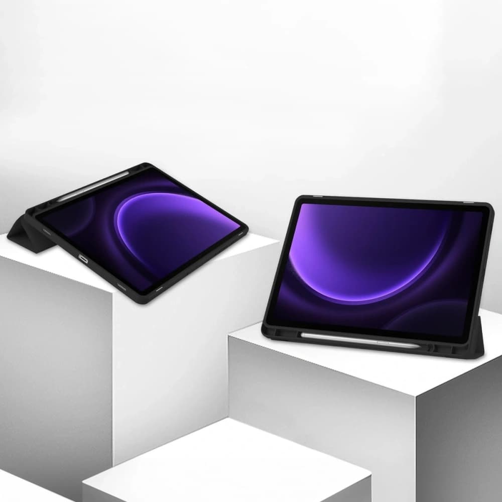 Etui Bizon Case Tab Lizard do Samsung Galaxy Tab S9 / S9 FE černé - 4