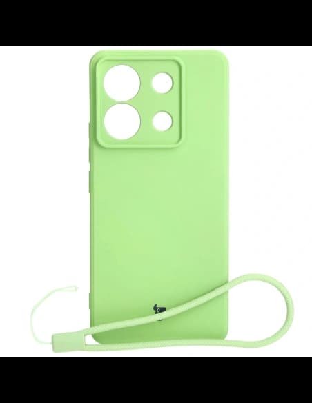 Bizon Case Silicone Sq Xiaomi Poco X6 / Xiaomi Redmi Note 13 Pro 5G verde deschis