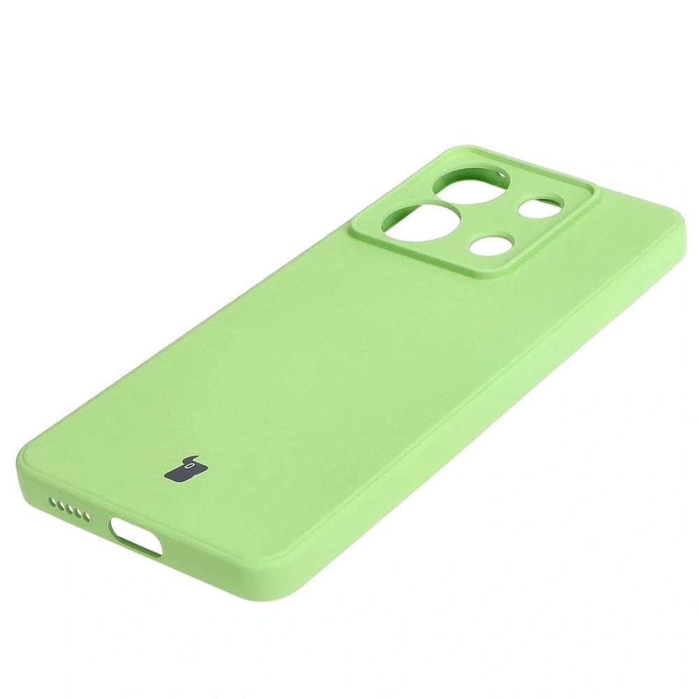 Bizon Case Silicone Sq Xiaomi Poco X6 / Xiaomi Redmi Note 13 Pro 5G hellgrün - 3