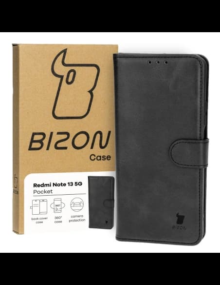 Bizon Caz Pocket Xiaomi Poco X6 / Xiaomi Redmi Note 13 Pro 5G negru