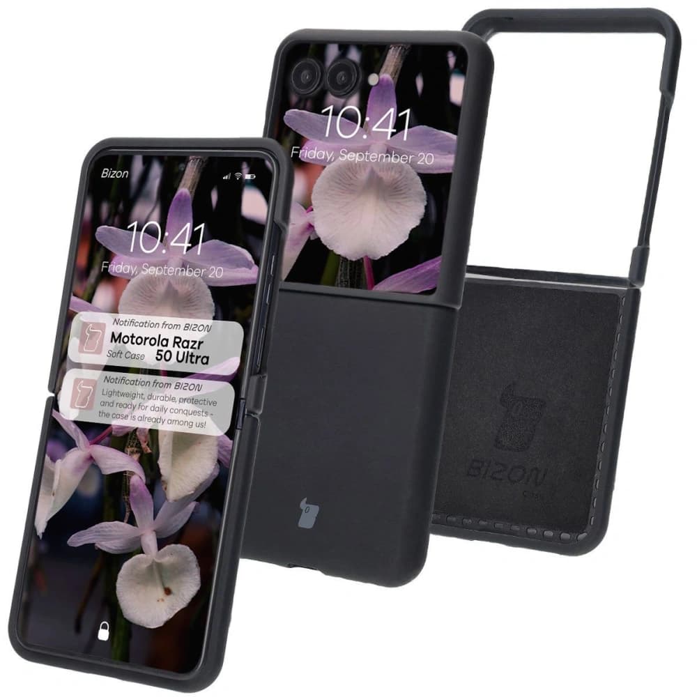 Bizon Soft Case Motorola Razr 50 Ultra black - 1