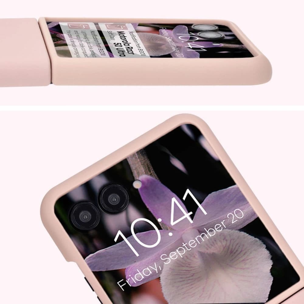Bizon Soft Case Motorola Razr 50 Ultra light pink - 6