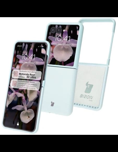 Bizon Soft Case Motorola Razr 50 Ultra light blue