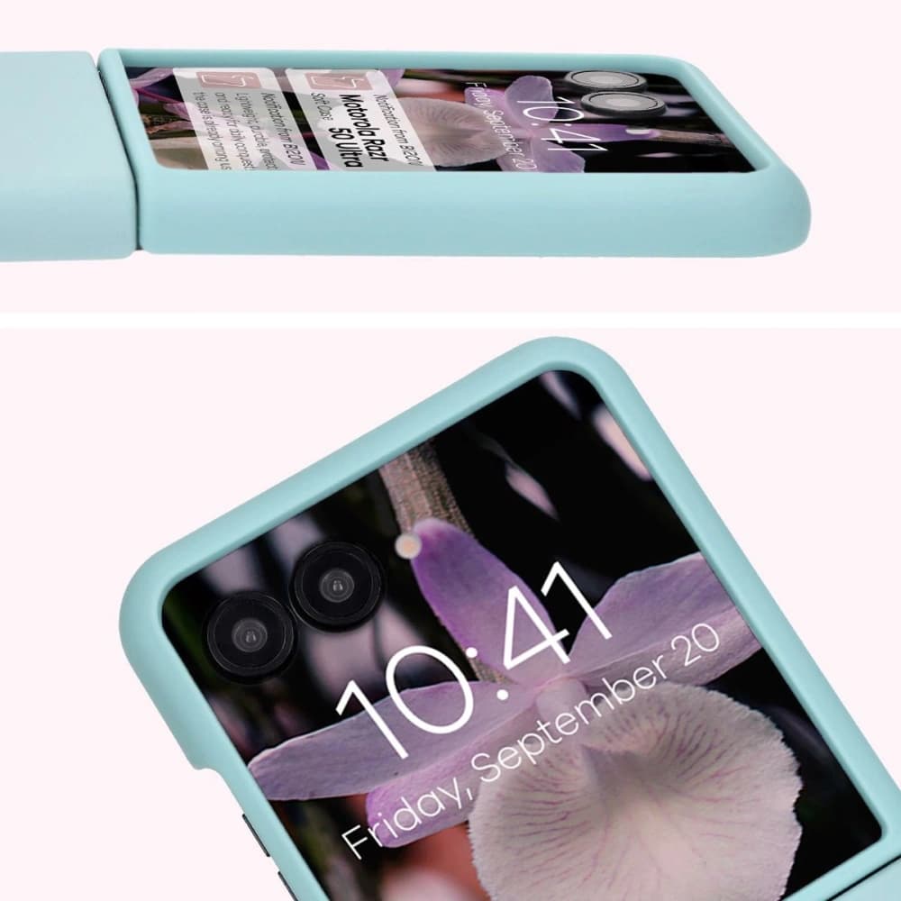 Bizon Soft Case Motorola Razr 50 Ultra light blue - 6