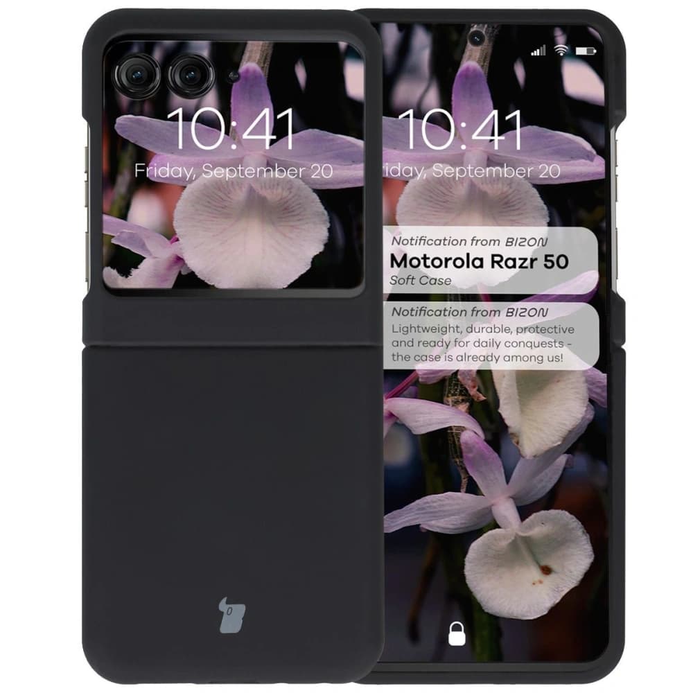 Bizon Soft Case Motorola Razr 50 black - 1