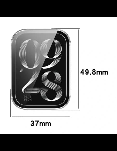 Bizon Case+Glass Watch Xiaomi Mi Smart Band 9 Pro clear