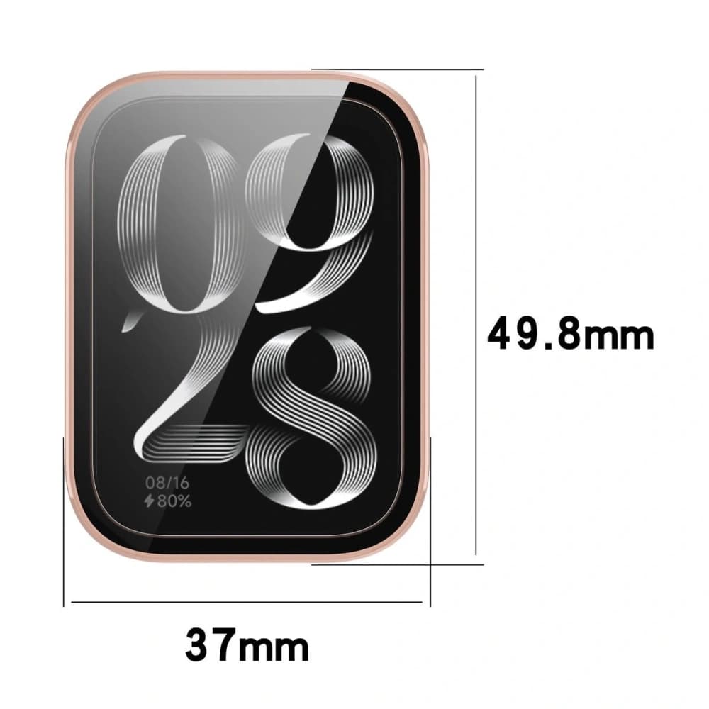 Bizon Case+Glass Watch Xiaomi Mi Smart Band 9 Pro pink - 2