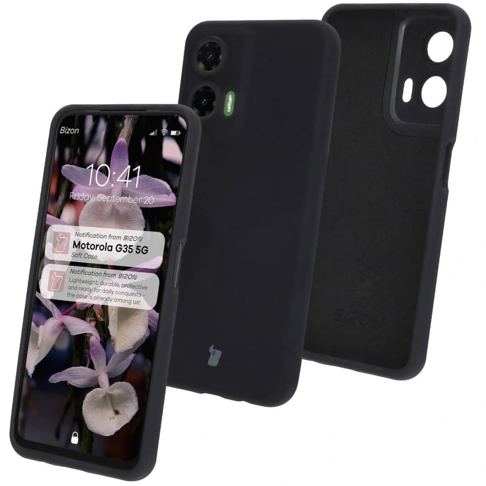 Bizon Soft Case Motorola Moto G35 5G black - 1