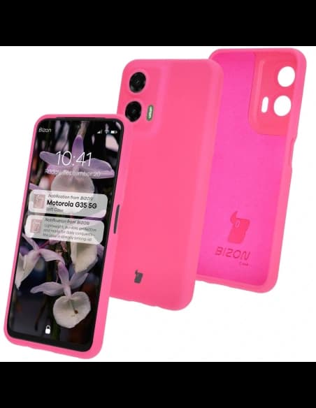Bizon Soft Case Motorola Moto G35 5G neongrün