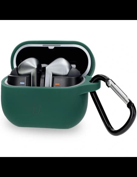 Bizon Case Headphone Silicone Samsung Galaxy Buds 3 / 3 Pro sötétzöld