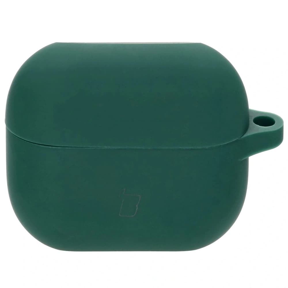 Silikonový obal s karabinou Bizon Case Headphone Silicone pro Samsung Galaxy Buds 3 / 3 Pro tmavě zelený - 2