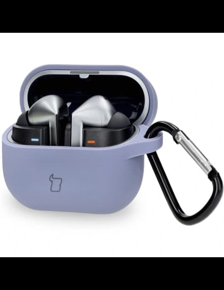 Bizon Case Headphone Silicone Samsung Galaxy Buds 3 / 3 Pro szürke