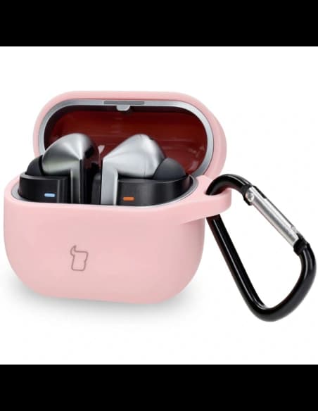 Bizon Case Headphone Silicone Samsung Galaxy Buds 3 / 3 Pro világos rózsaszín