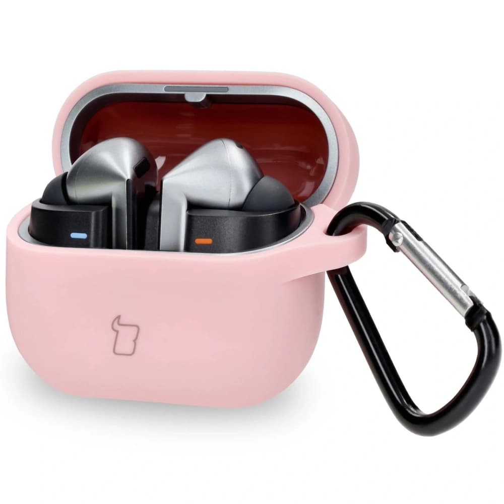 Bizon Case Kopfhörer Silikon Samsung Galaxy Buds 3 / 3 Pro hellrosa - 1