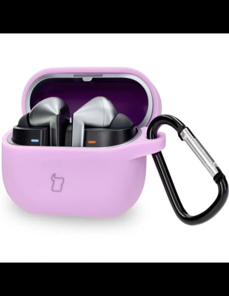 Bizon Case fejhallgató szilikon Samsung Galaxy Buds 3 / 3 Pro világos lila