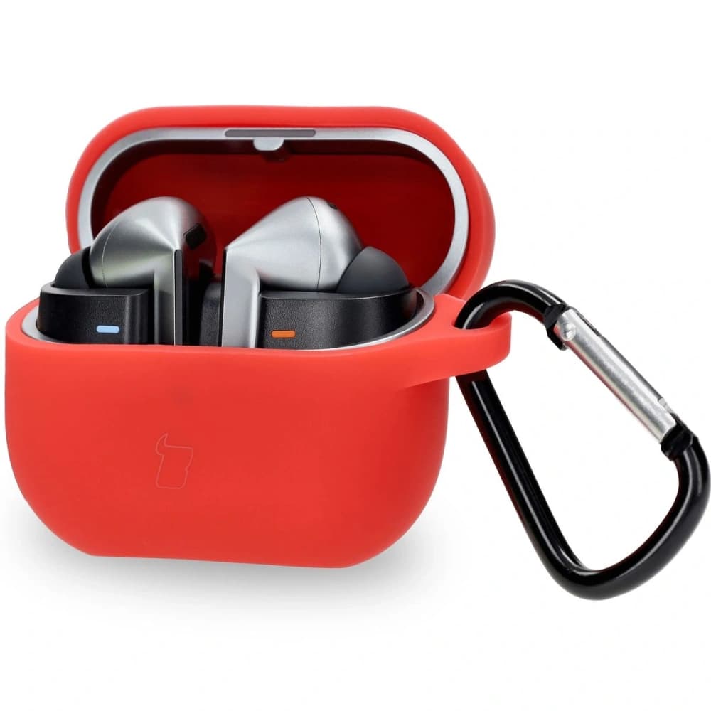 Bizon Case Căști Silicon Samsung Galaxy Buds 3 / 3 Pro roșu - 1