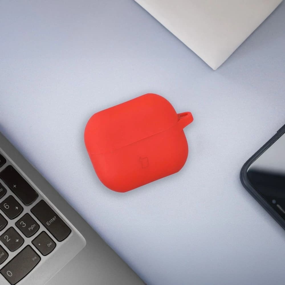 Bizon Case Căști Silicon Samsung Galaxy Buds 3 / 3 Pro roșu - 3