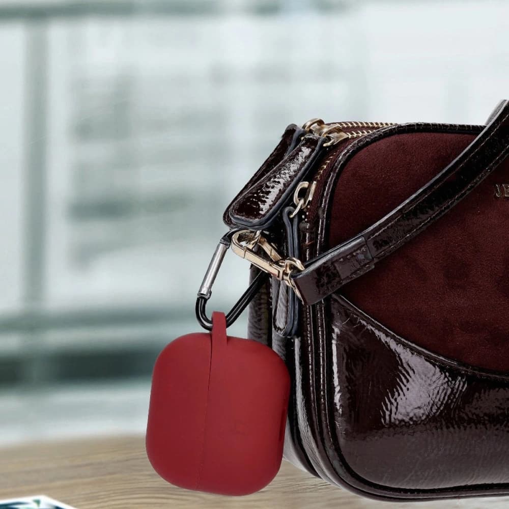 Bizon Case Headphone Silicone Samsung Galaxy Buds 3 / 3 Pro bordó - 4