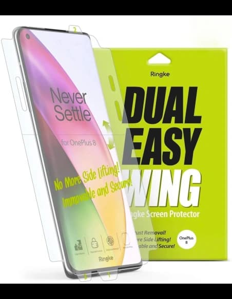 Folia hydrogelová Ringke Dual Easy Wing Full Cover OnePlus 8 [2 PACK]