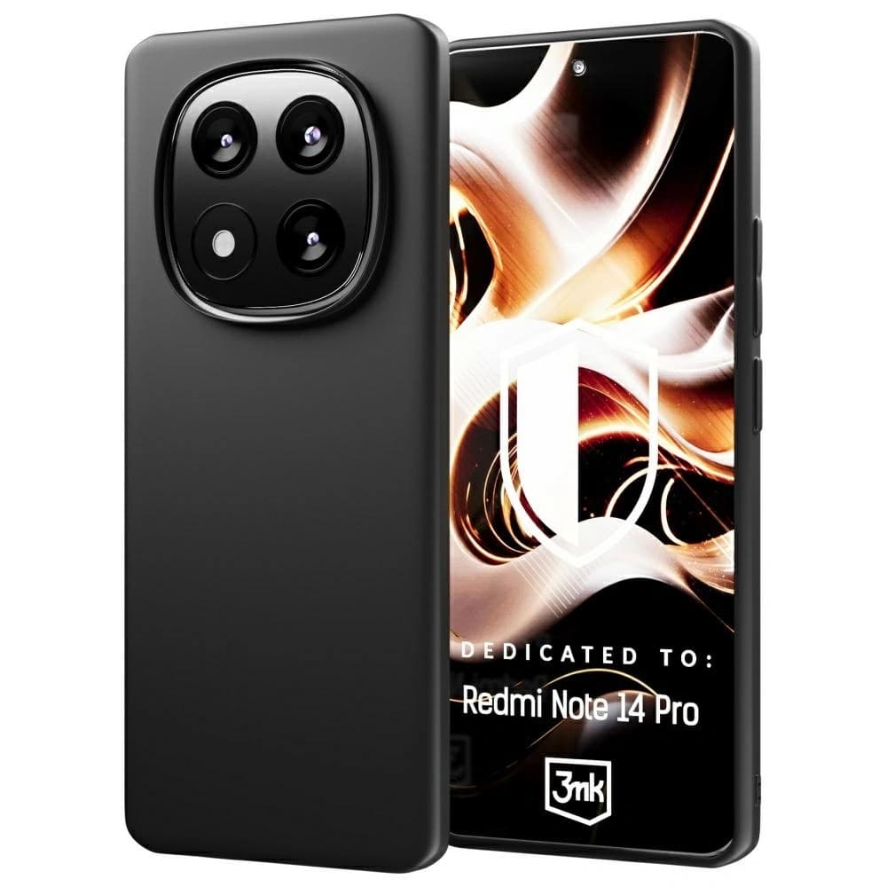 Etui 3MK Matt Case Xiaomi Redmi Note 14 Pro černý/black