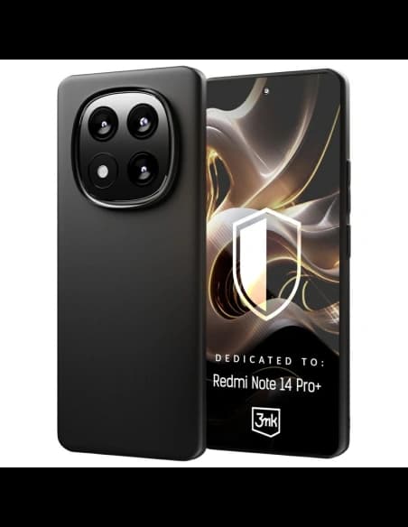 Etui 3MK Matt Case Xiaomi Redmi Note 14 Pro+ Plus černý/black
