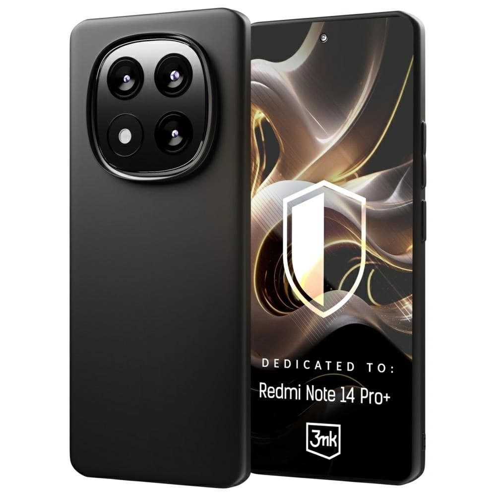 Etui 3MK Matt Case Xiaomi Redmi Note 14 Pro+ Plus černý/black - 1