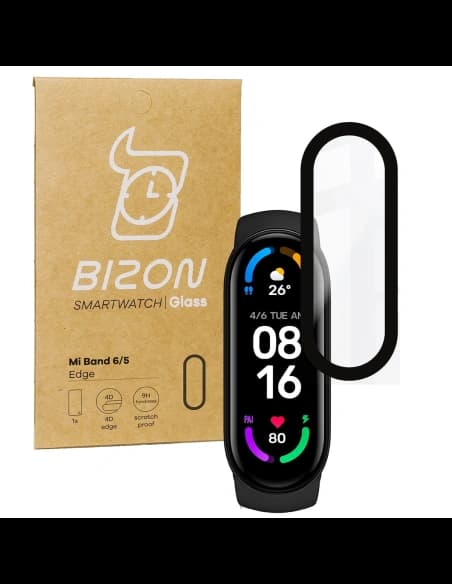 Bizon Glass Edge Xiaomi Mi Band 6 / 5 black