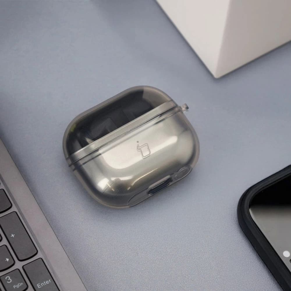 Bizon Case Fejhallgató Átlátszó Samsung Galaxy Buds 3/3 Pro átlátszó-fekete - 3