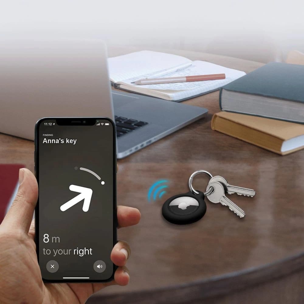 Tech-Protect Rau Apple Airtag Schwarz [2 PACK] - 7