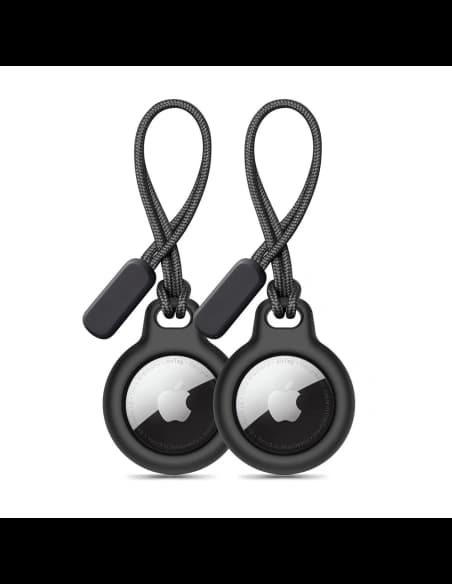 Tech-Protect Rough Chain Apple Airtag Black [2 PACK]