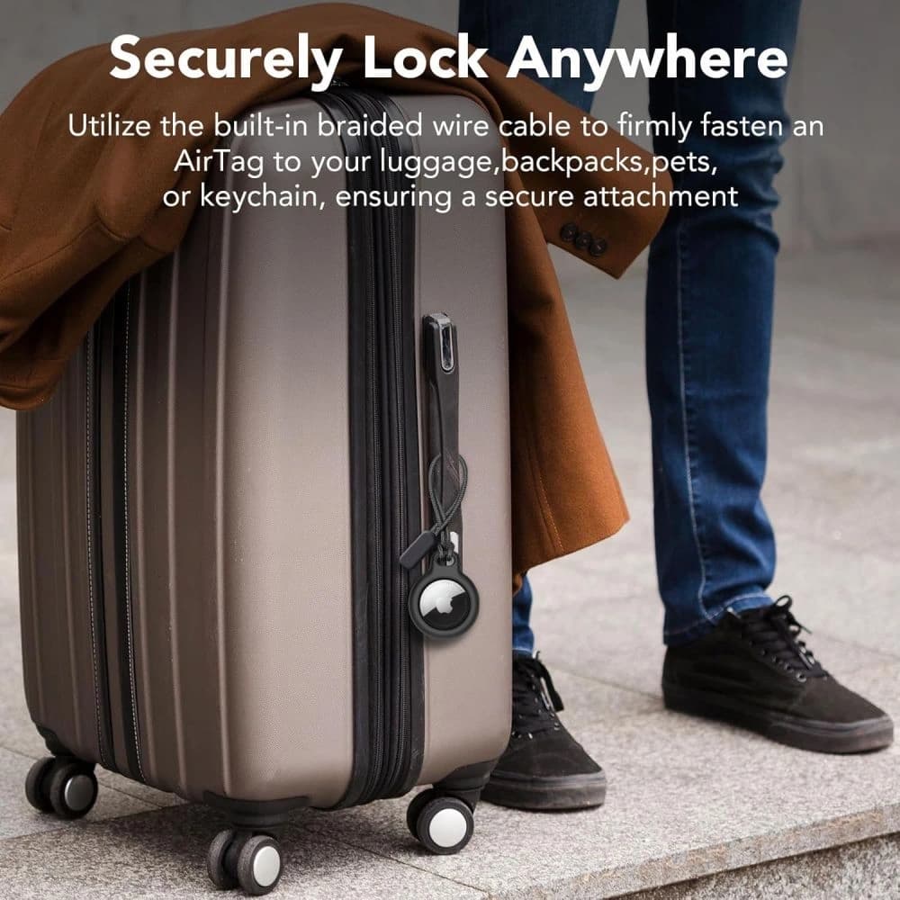 Tech-Protect Durva Lánc Apple Airtag Fekete [2 CSOMAG] - 8