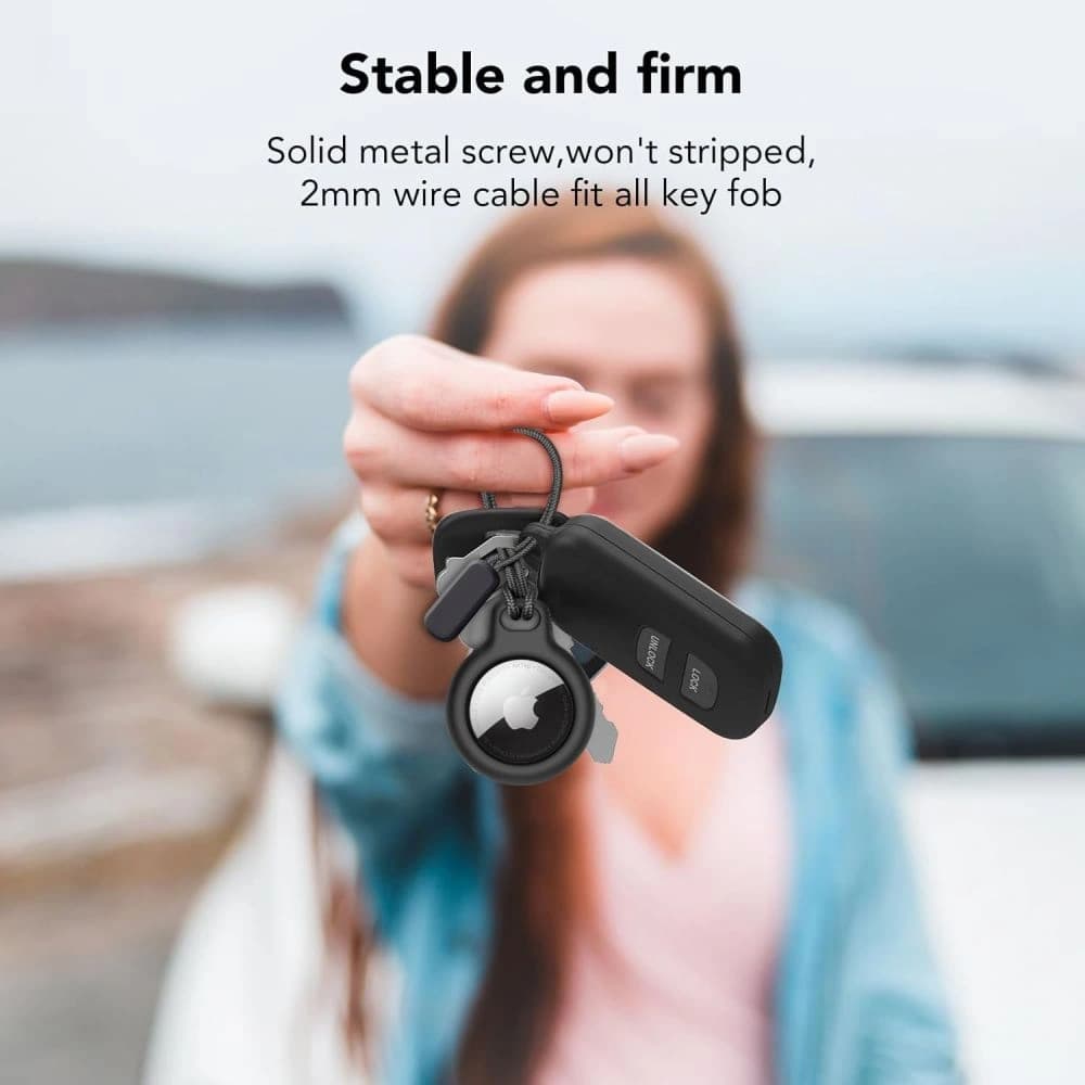 Tech-Protect Durva Lánc Apple Airtag Fekete [2 CSOMAG] - 9