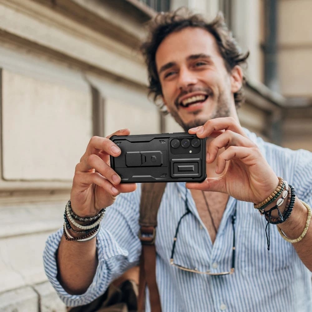 Etui Tech-Protect Kevlar Cam+ Samsung Galaxy S25+ Plus Černá - 7