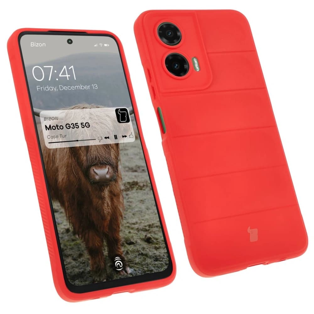 Bizon Case Tur Motorola Moto G35 5G rot - 1